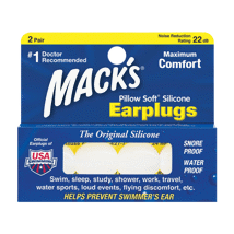 Mack's Soft Silicone Earplugs White 2 Pair