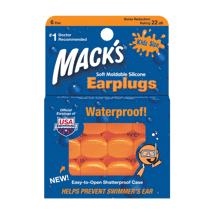 Mack's Silicone Earplugs Kids Orange 6 Pair