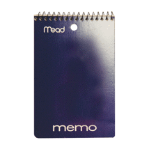 Mead 4X6 Wirebound Memo Pad 40Pg
