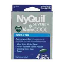Vicks Nyquil Severe+ VapoCOOL Caplets 2 Dose