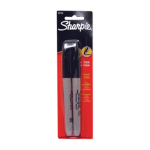 Sharpie Permanent Marker Black 2Ct