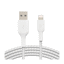 Belkin Braided Lightning to USB-A Cable 3.3Ft White