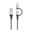Hottips Micro-USB Cable with MFI Lightning Adapter